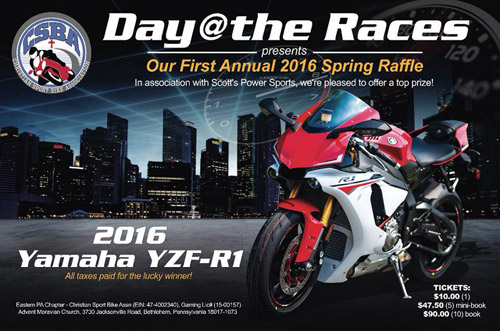 CSBA Day @ the Races 2016 Spring Raffle Promo