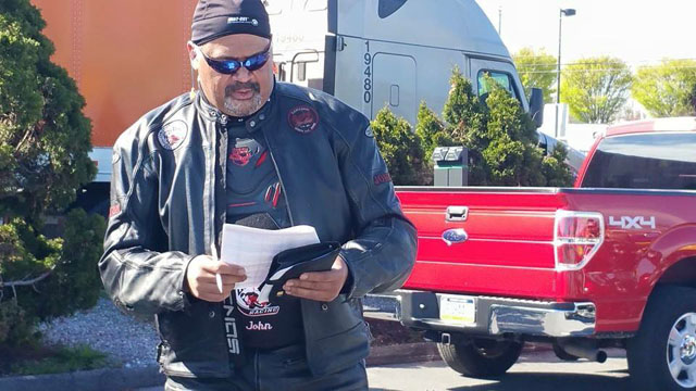 John giving the word